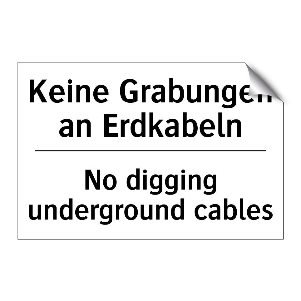 Kein Trinkwasser - Not drinking water