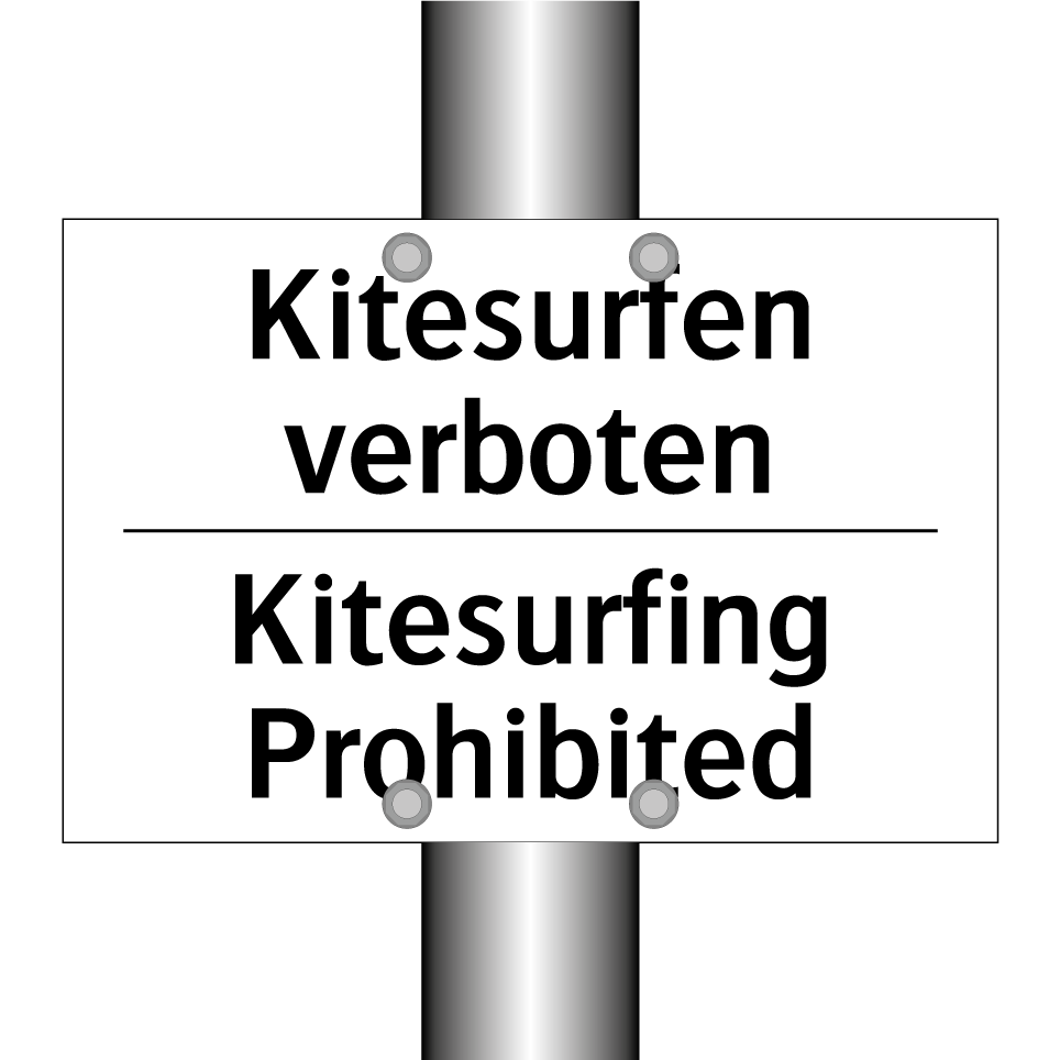Kitesurfen verboten - Kitesurfing Prohibited