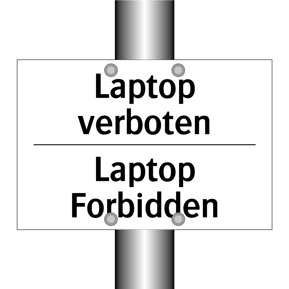 Laptop verboten - Laptop Forbidden