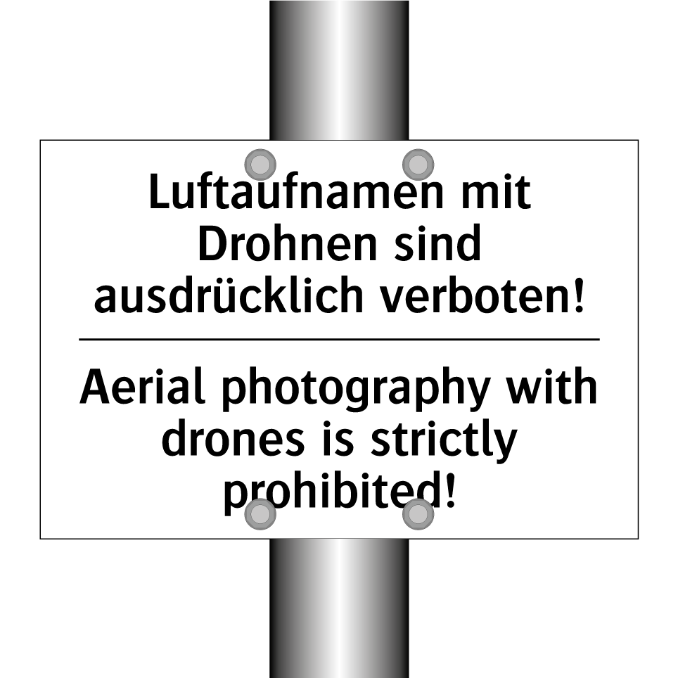 Luftaufnamen mit Drohnen sind /.../ - Aerial photography with drones /.../