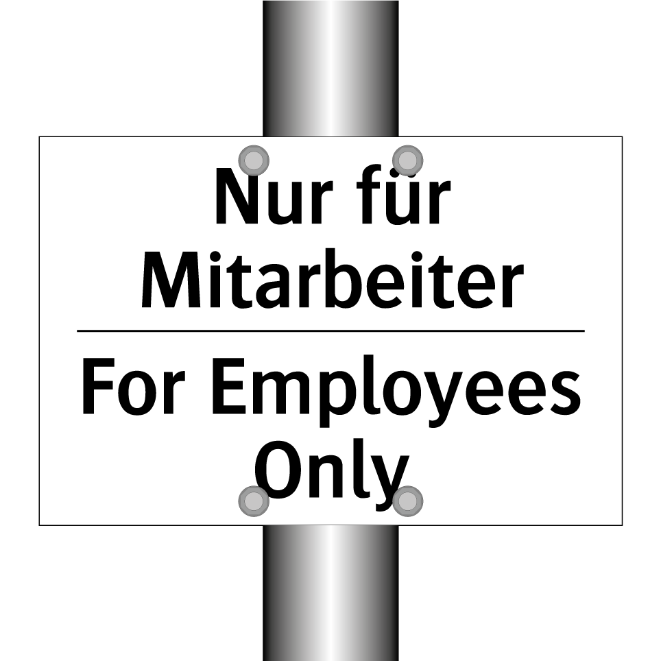 Nur für Mitarbeiter - For Employees Only