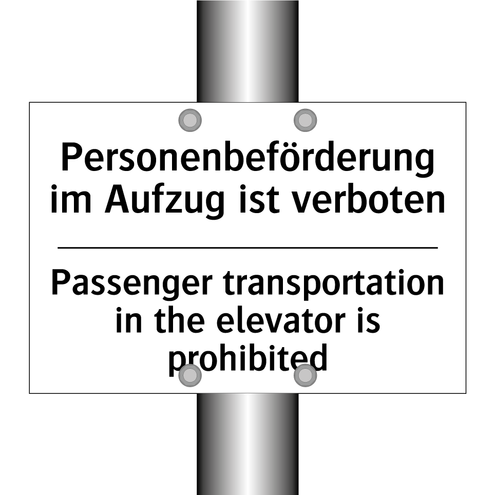 Personenbeförderung im Aufzug /.../ - Passenger transportation in the /.../