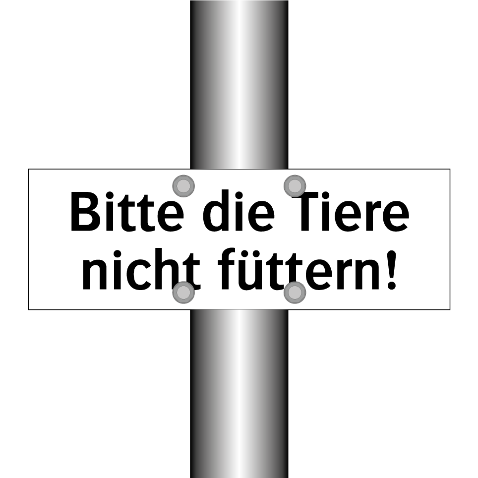 Bitte die Tiere nicht füttern!