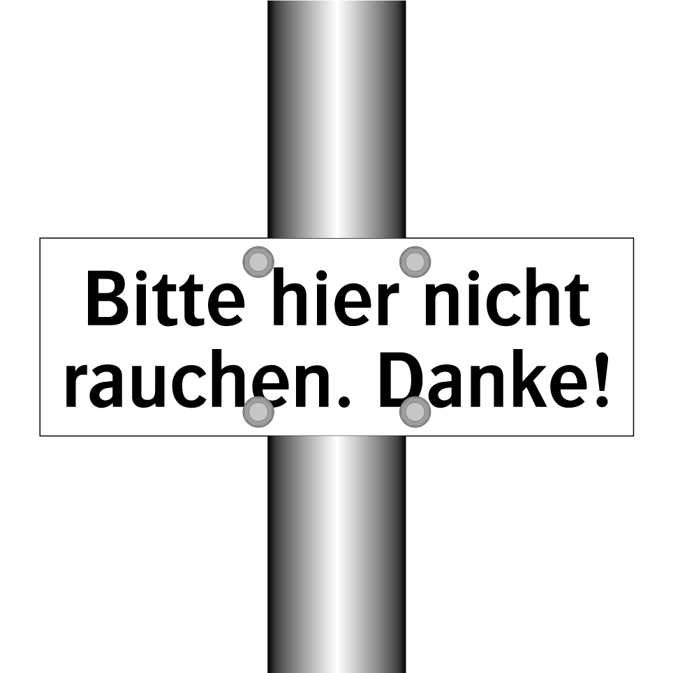Bitte hier nicht rauchen. Danke!
