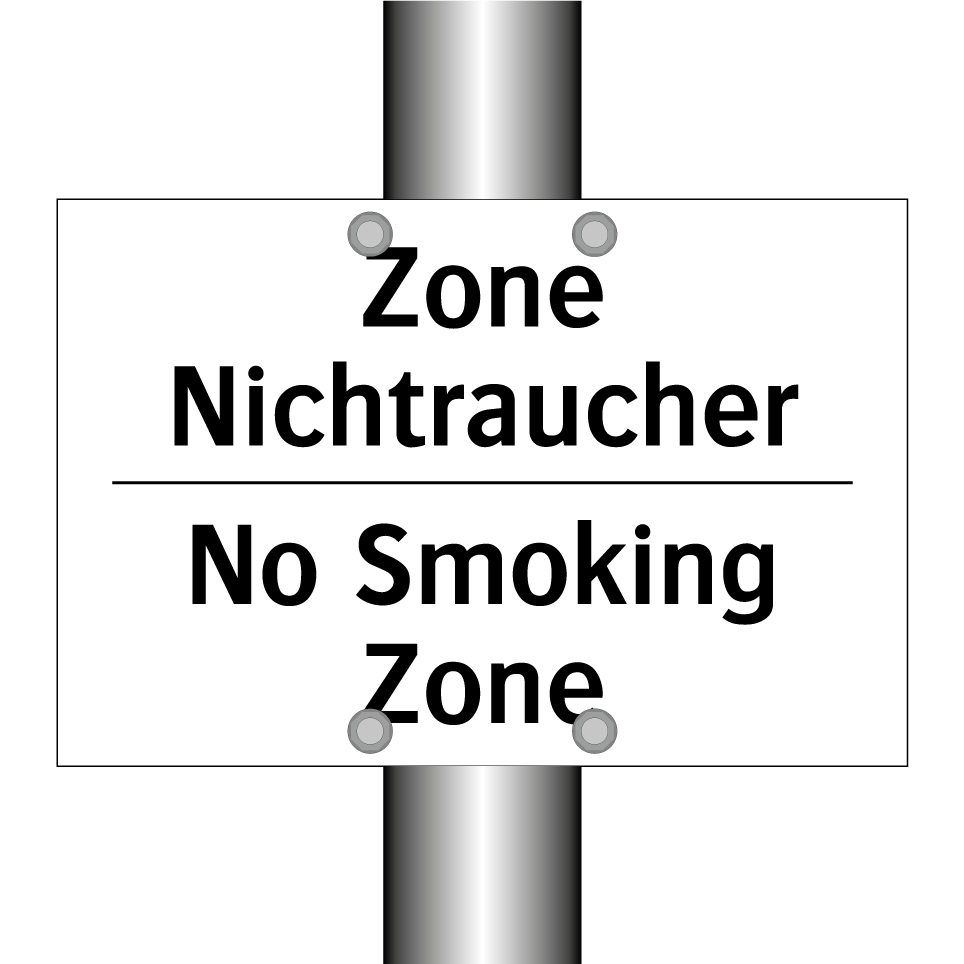 Zone Nichtraucher - No Smoking Zone