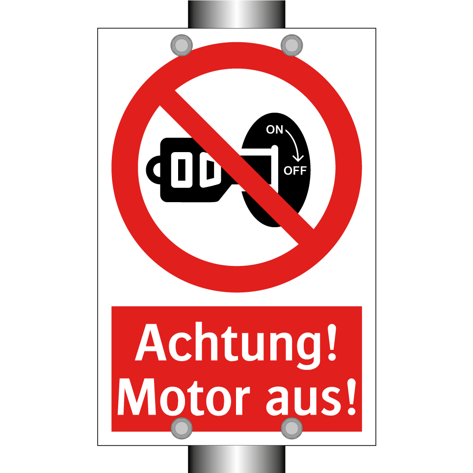 Achtung! Motor aus!