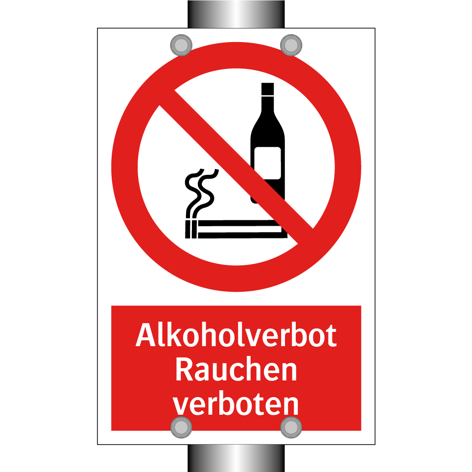 Alkoholverbot Rauchen verboten