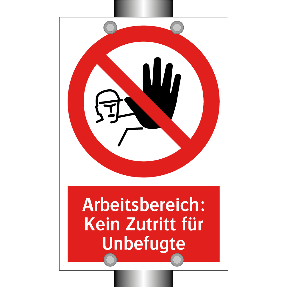 Arbeitsbereich: Kein Zutritt für Unbefugte