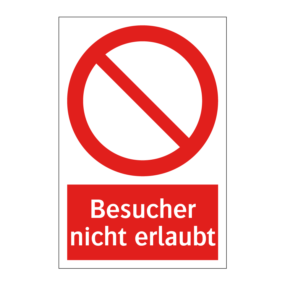 Besucher nicht erlaubt