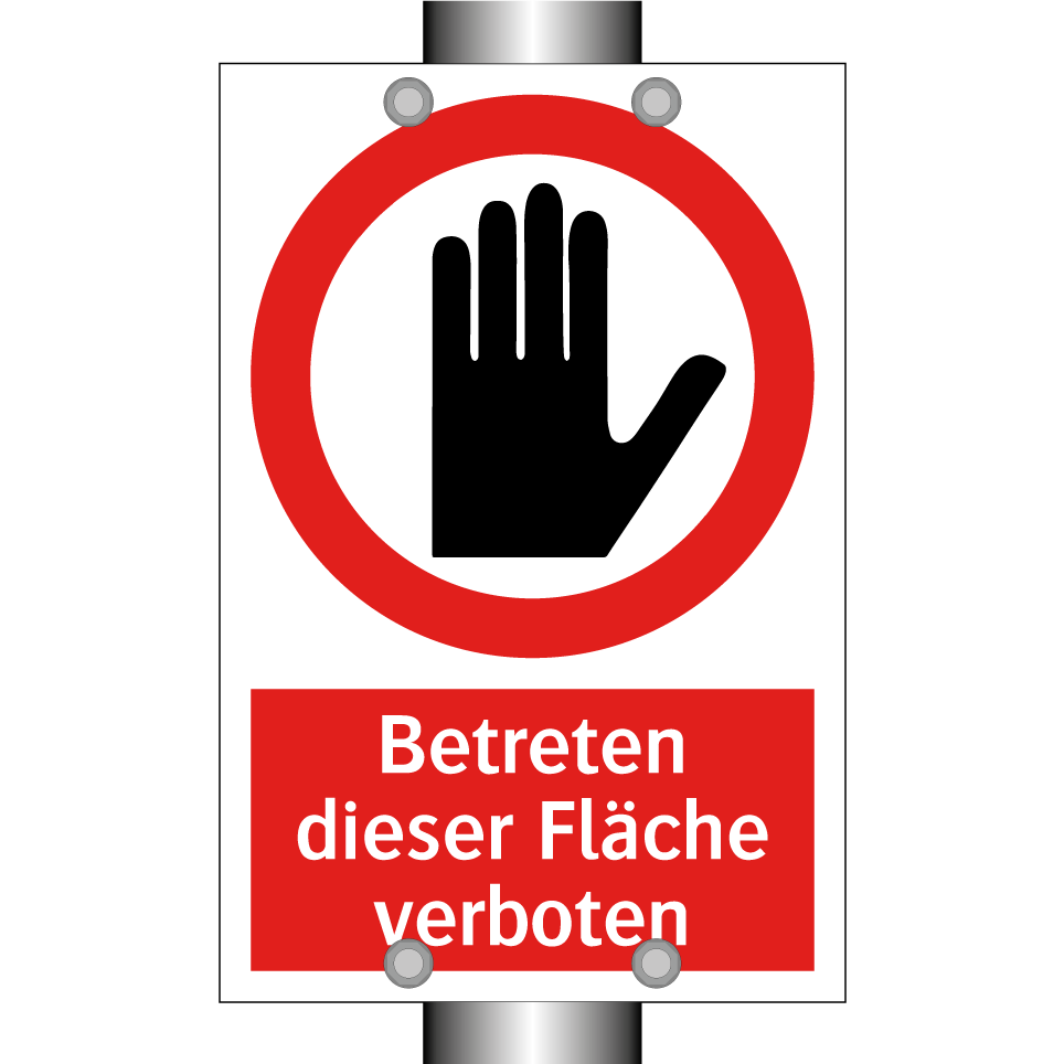 Betreten dieser Fläche verboten