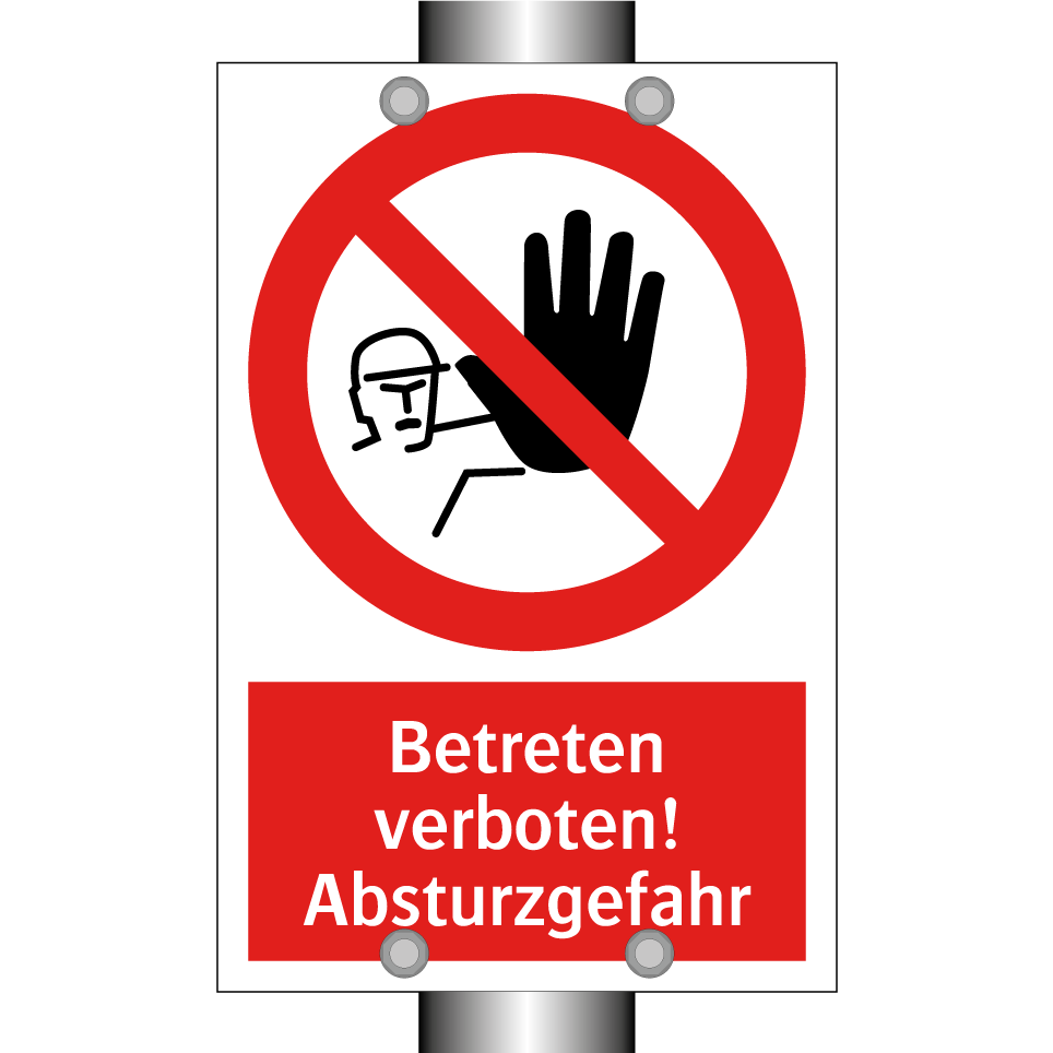 Betreten verboten! Absturzgefahr