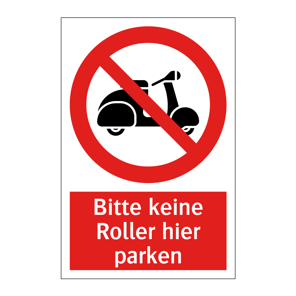 Bitte keine Roller hier parken
