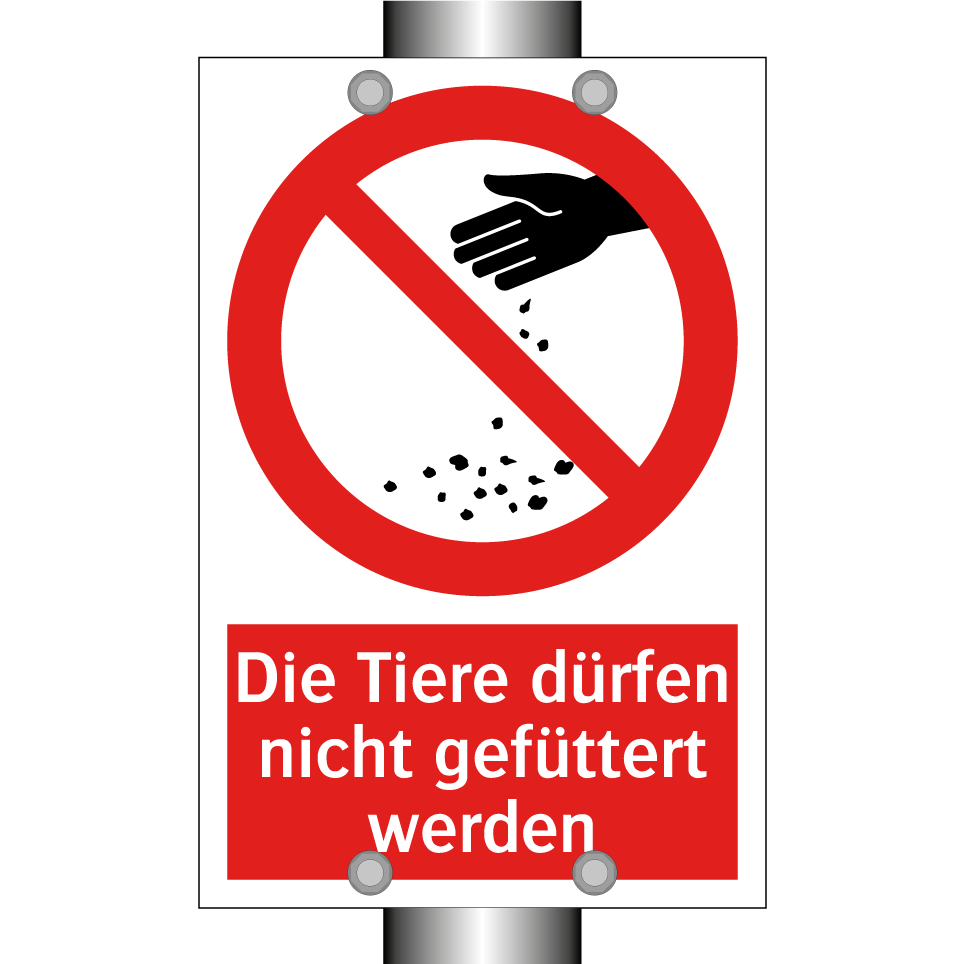 Die Tiere dürfen nicht gefüttert werden