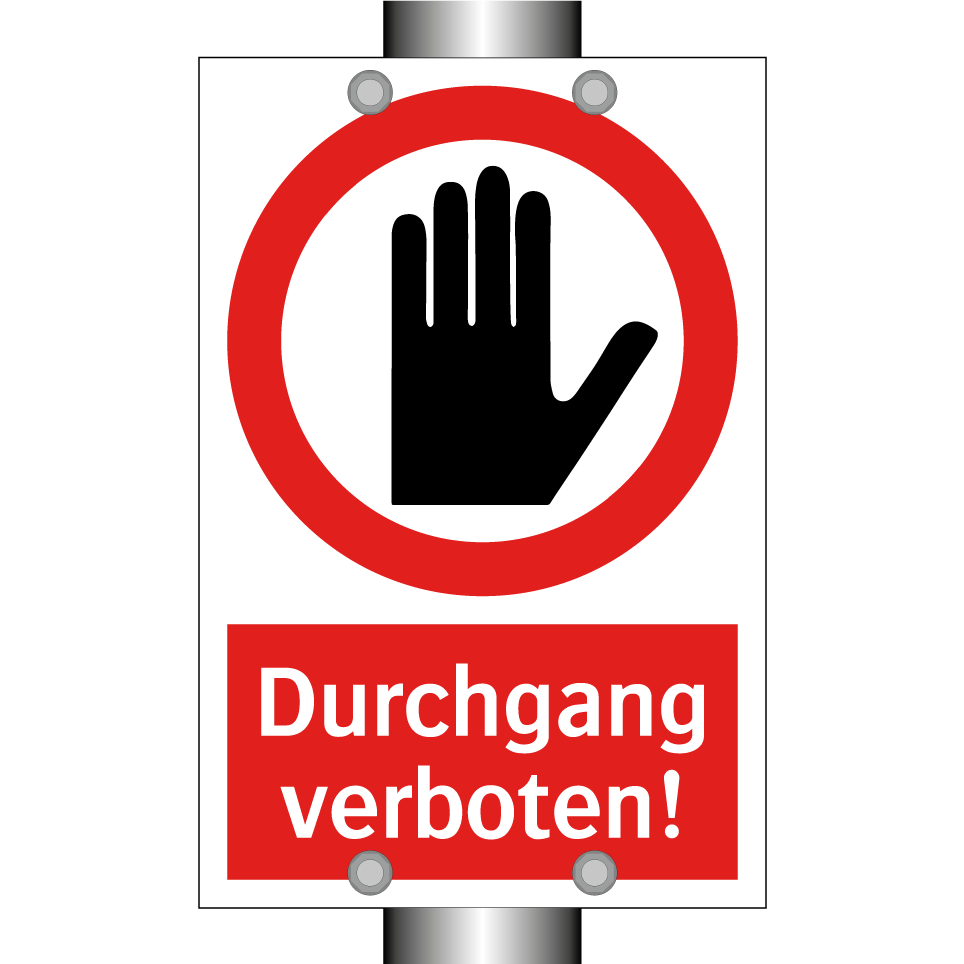 Durchgang verboten!