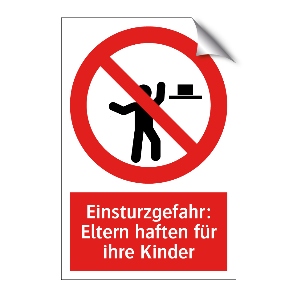 Einsturzgefahr: Eltern haften für ihre Kinder