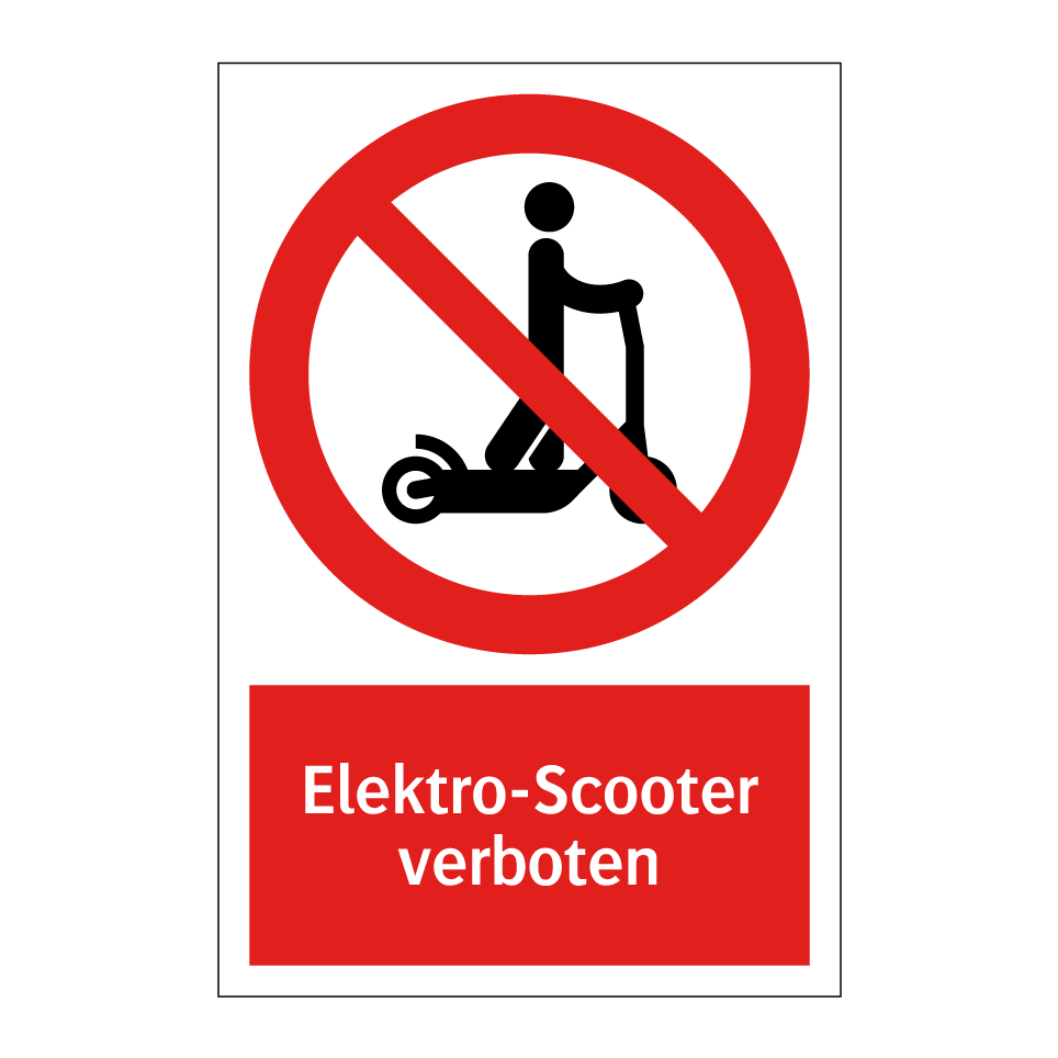 Elektro-Scooter verboten