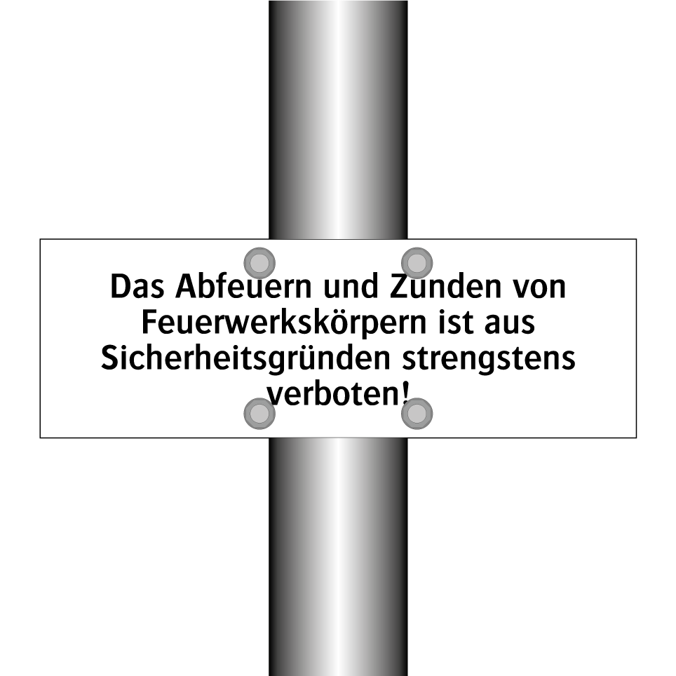 Das Abfeuern und Zünden von Feuerwerkskörpern ist aus Sicherheitsgründen strengstens verboten!