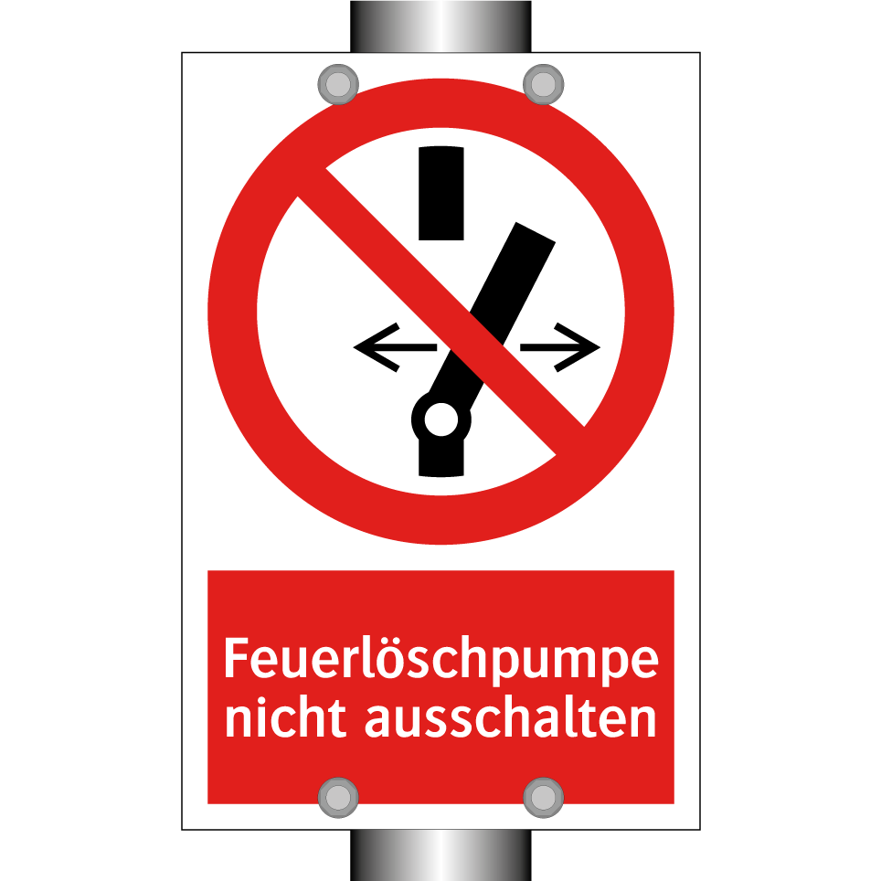 Feuerlöschpumpe nicht ausschalten