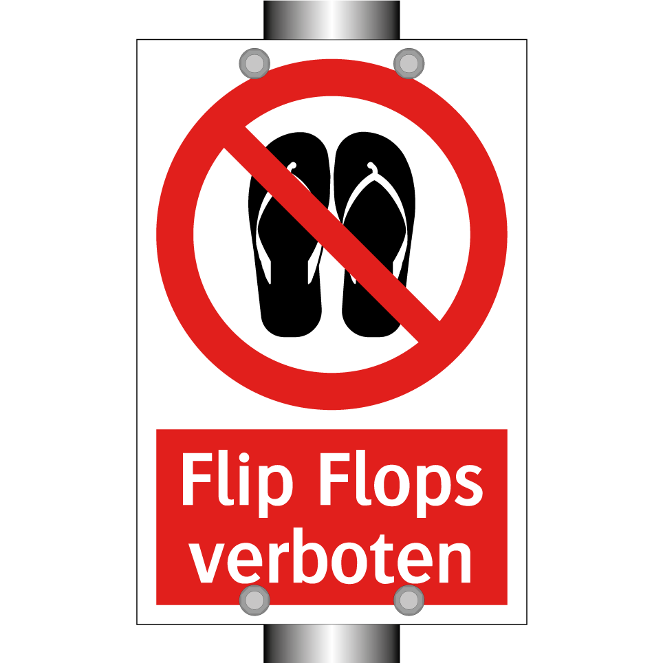 Flip Flops verboten