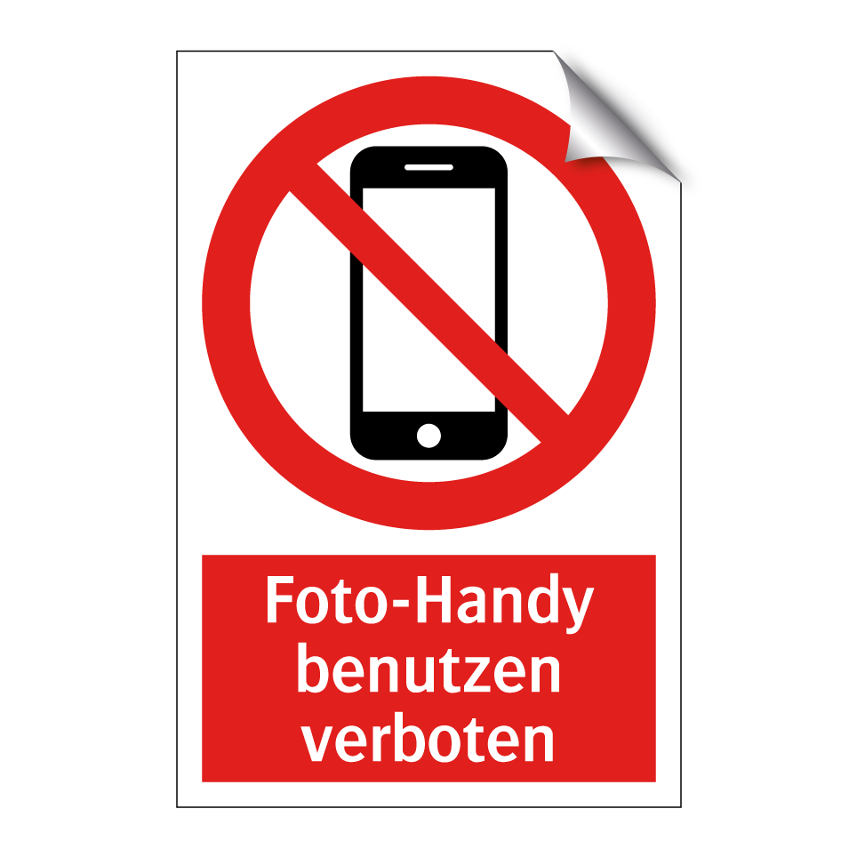 Foto-Handy benutzen verboten