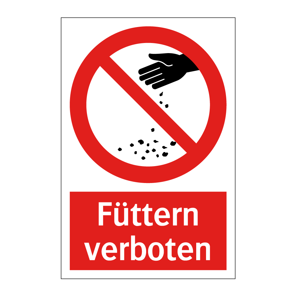 Füttern verboten
