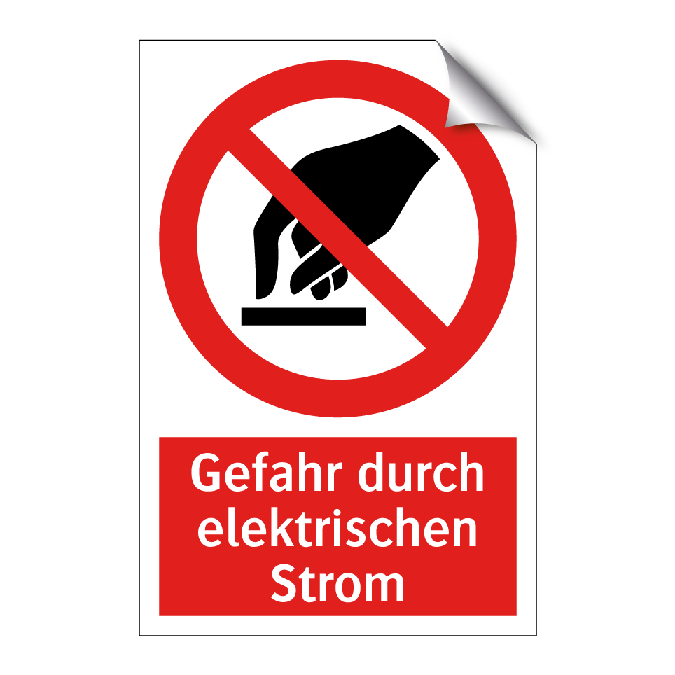 Gefahr durch elektrischen Strom