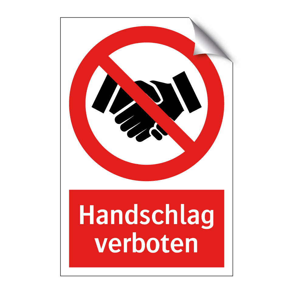 Handschlag verboten