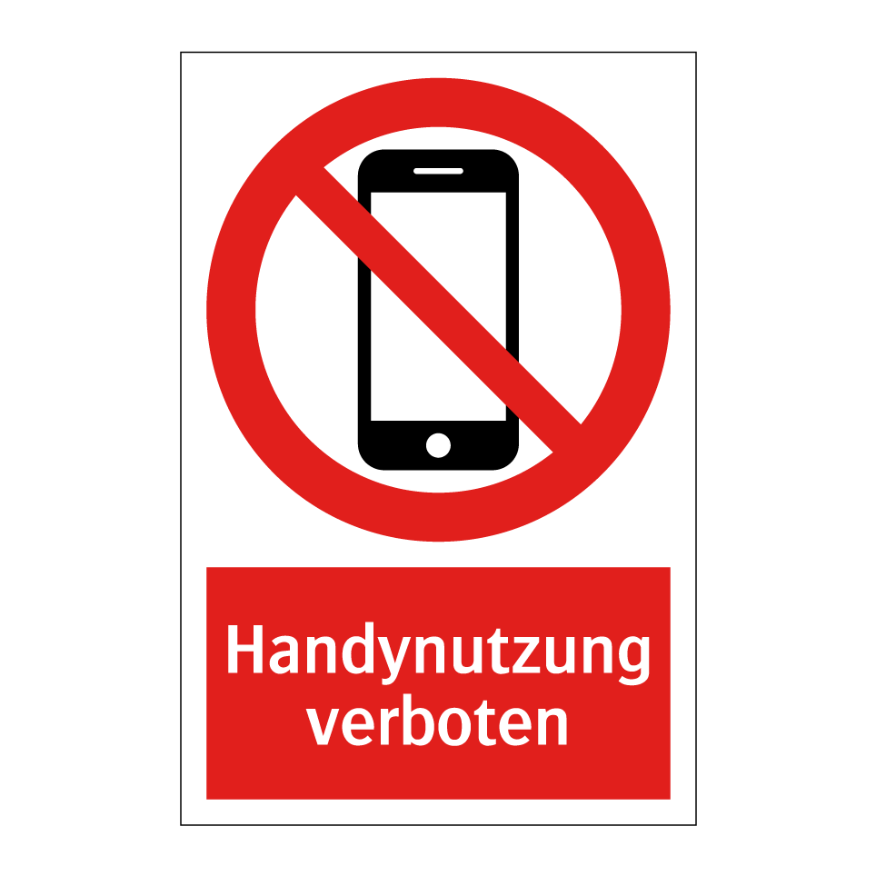 Handynutzung verboten