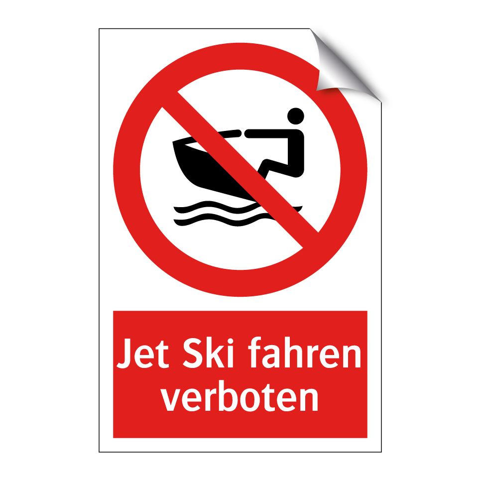 Jet Ski fahren verboten