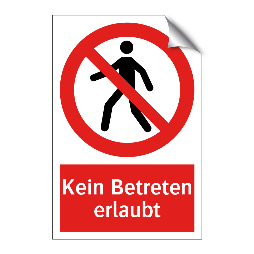 Kein Betreten erlaubt