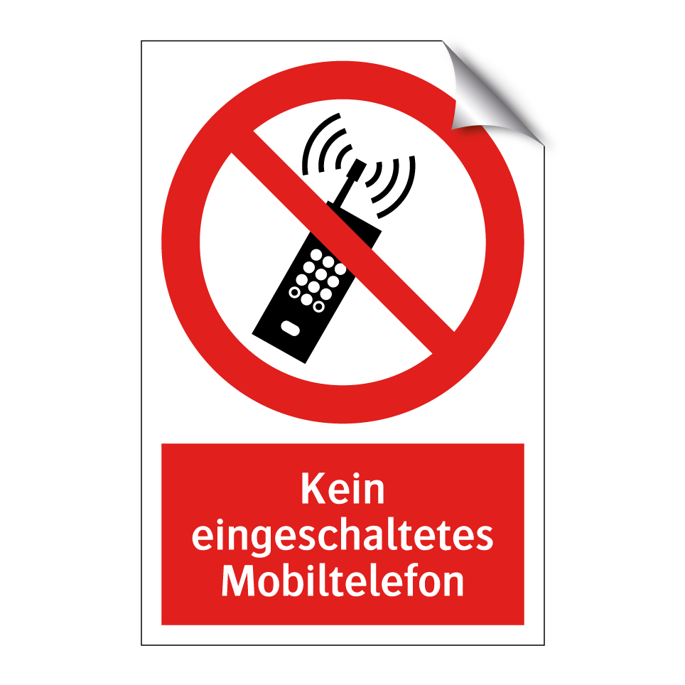 Kein eingeschaltetes Mobiltelefon