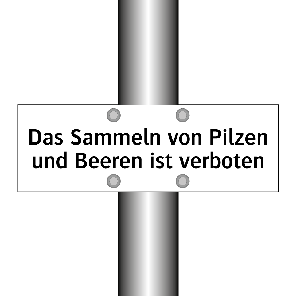 Das Sammeln von Pilzen und Beeren ist verboten