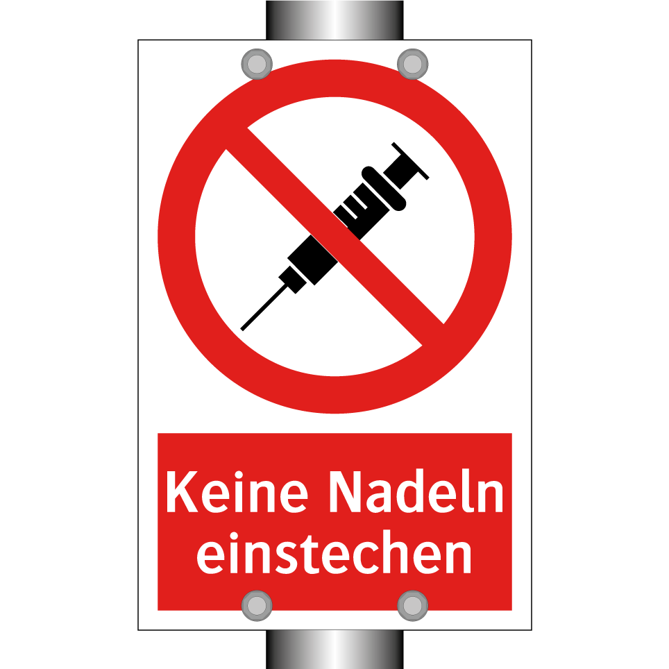 Keine Nadeln einstechen