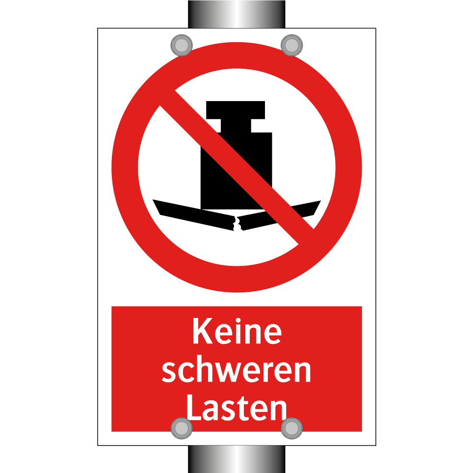 Keine schweren Lasten