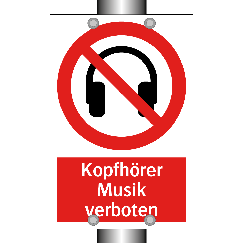 Kopfhörer Musik verboten