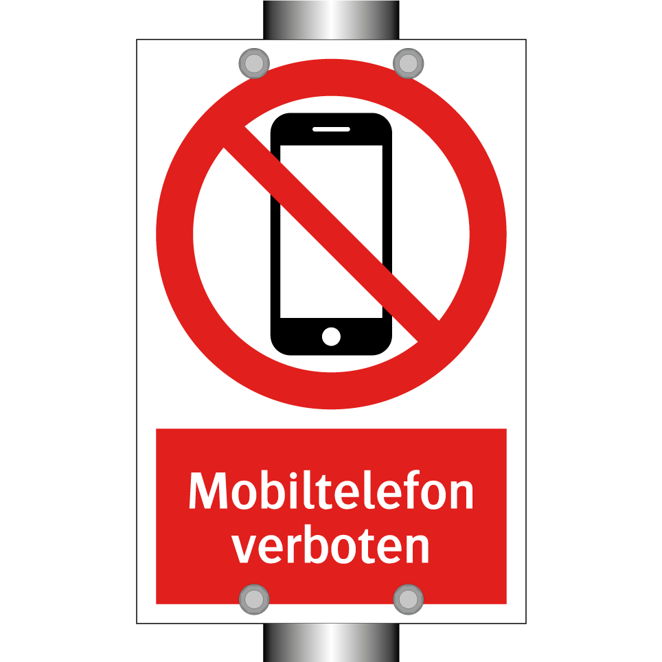 Mobiltelefon verboten