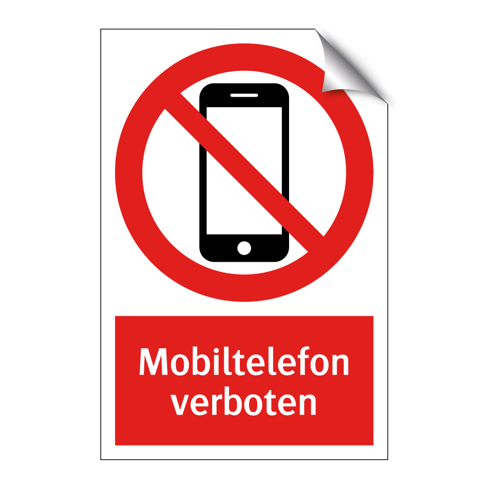 Mobiltelefon verboten