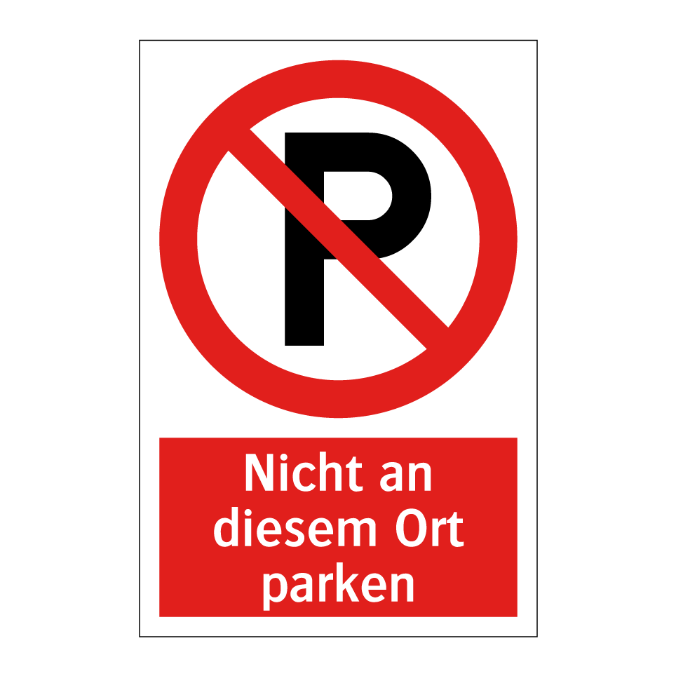 Nicht an diesem Ort parken