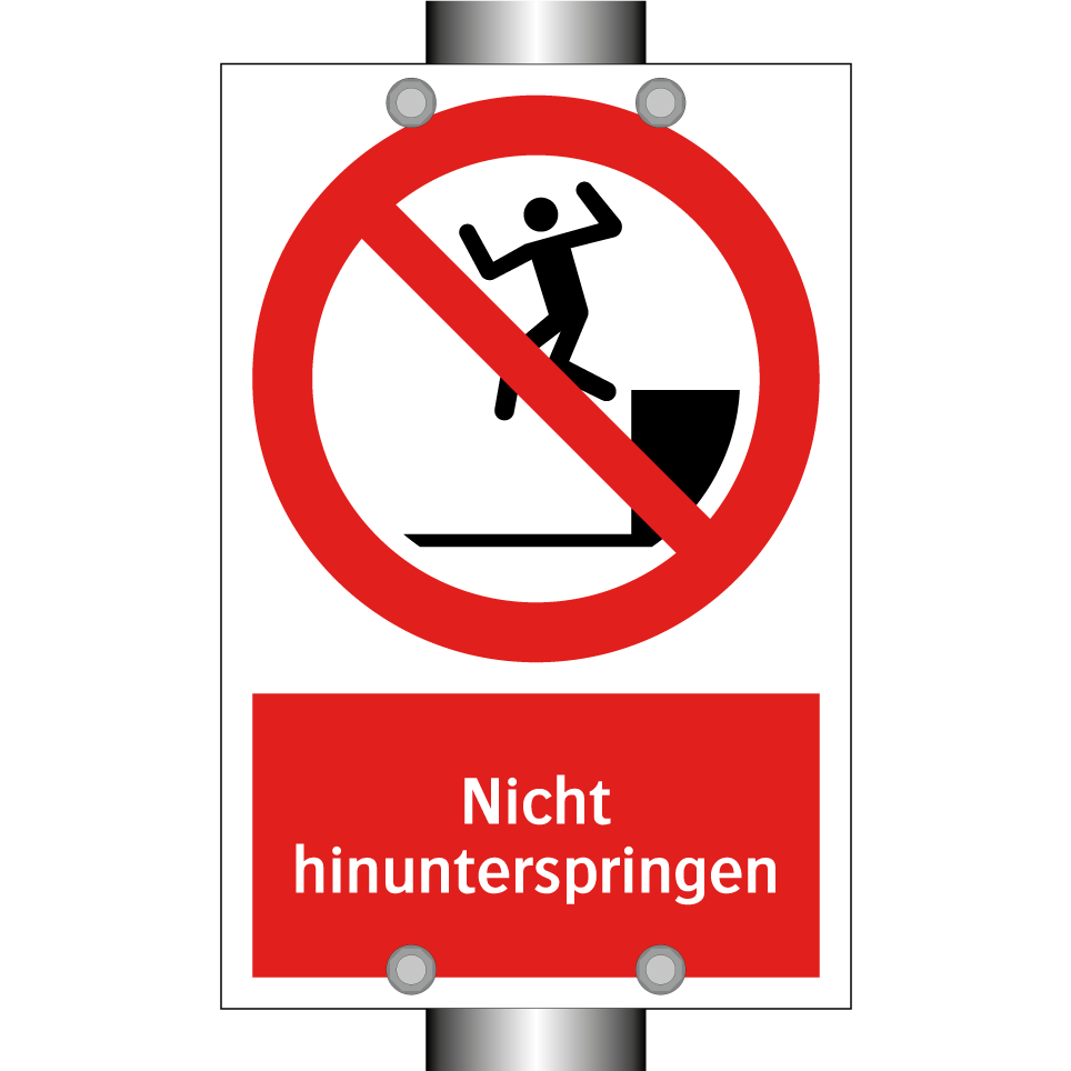 Nicht hinunterspringen
