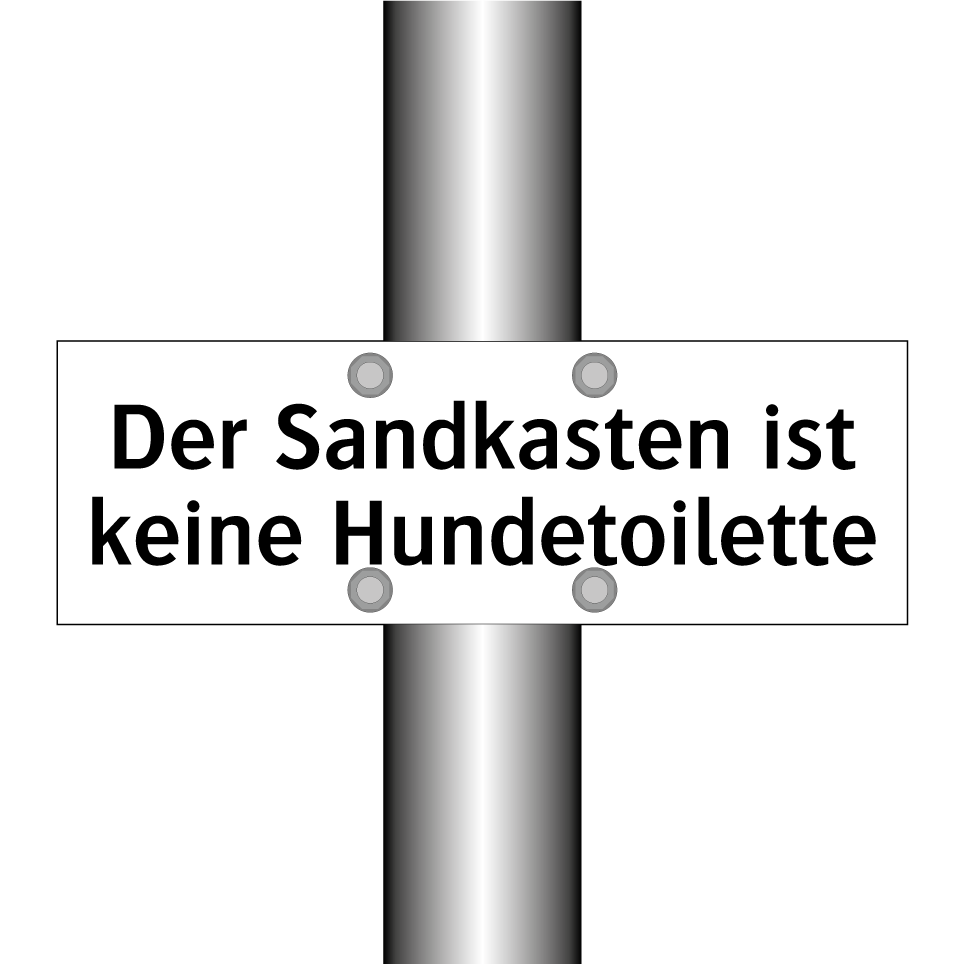 Der Sandkasten ist keine Hundetoilette