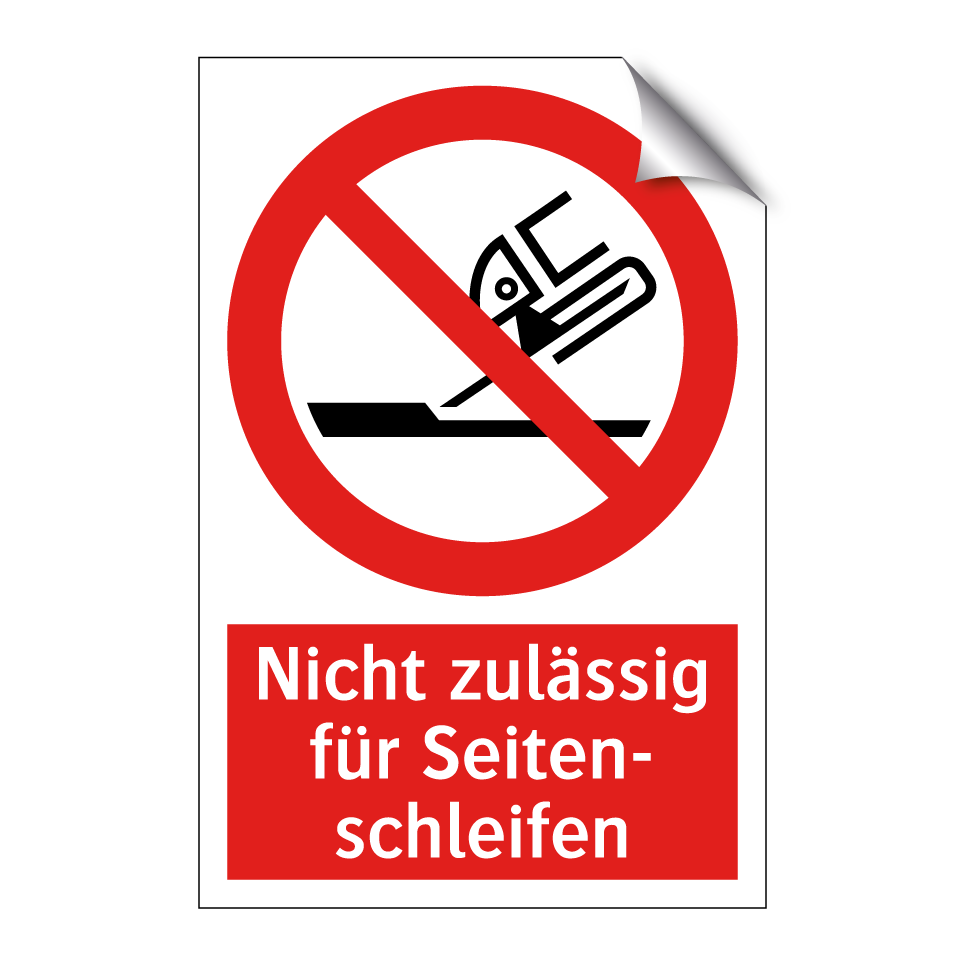Nicht zulässig für Seiten- schleifen