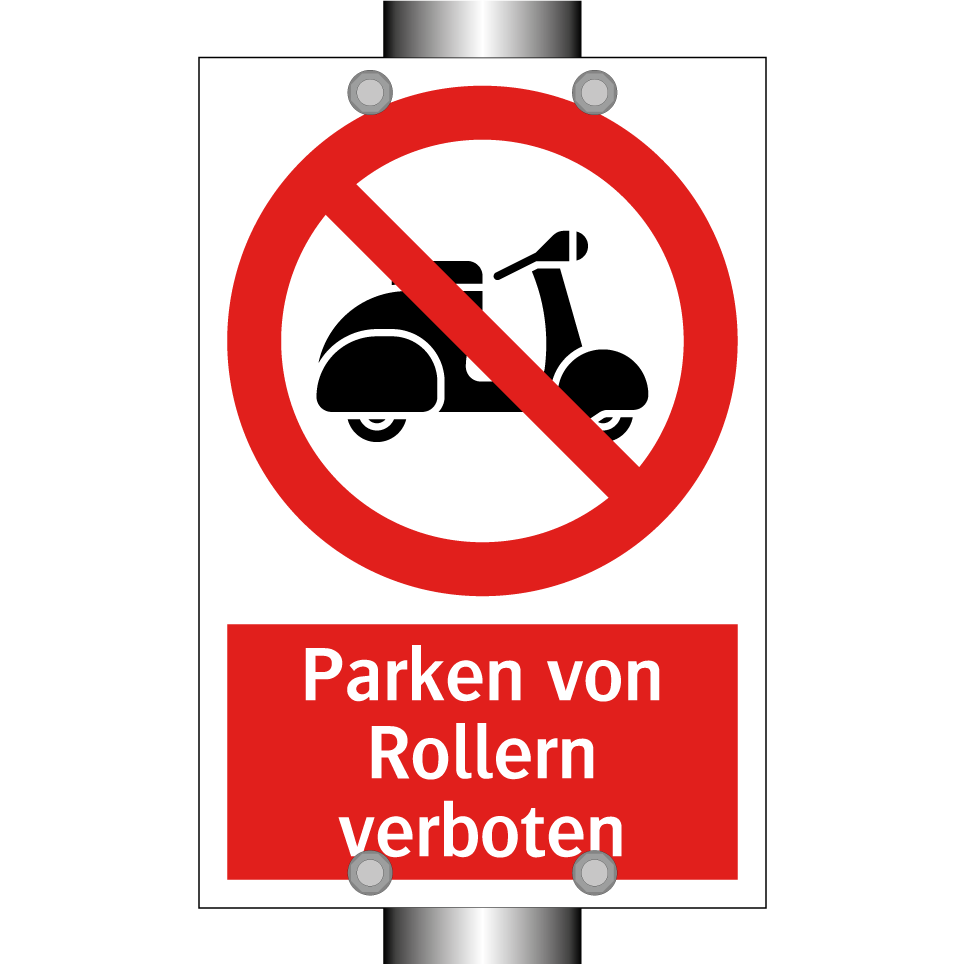 Parken von Rollern verboten