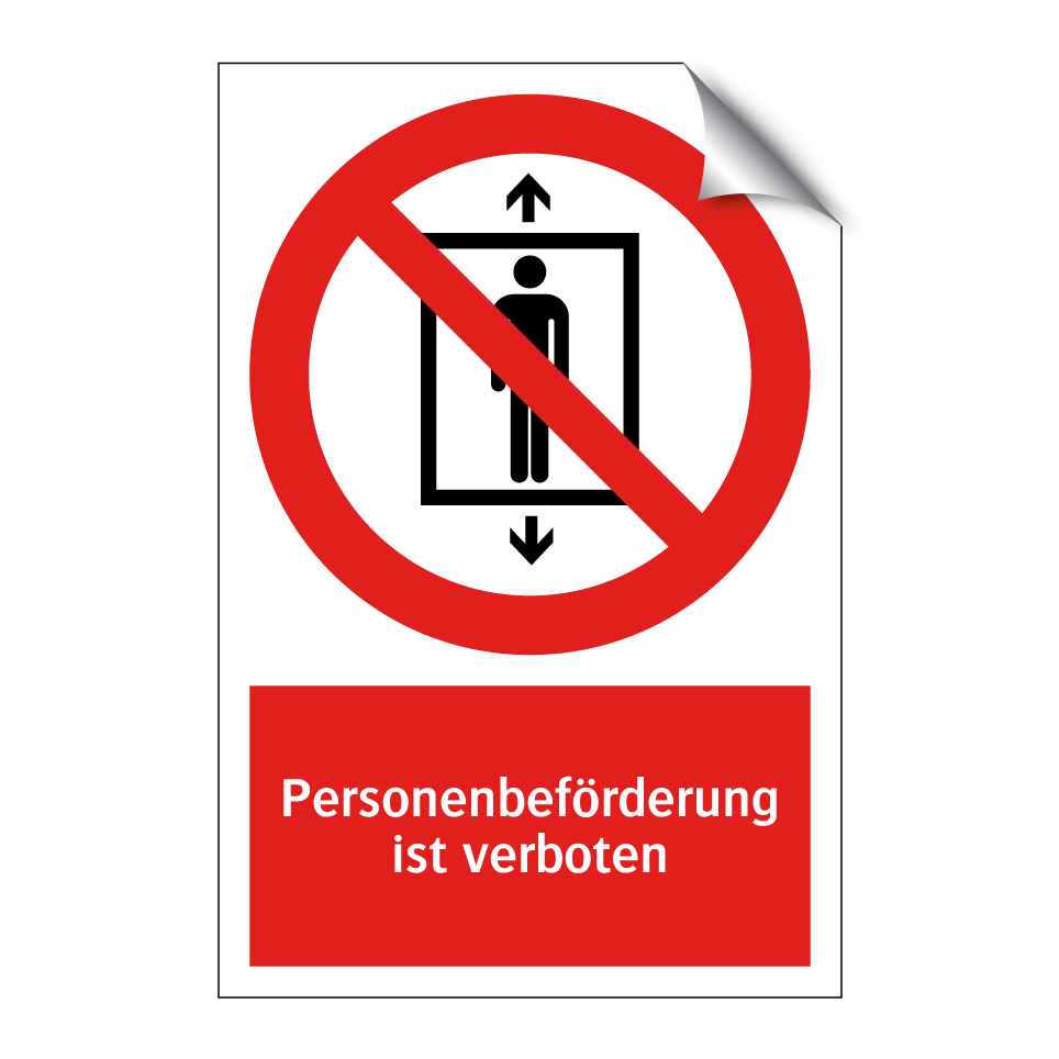 Personenbeförderung ist verboten