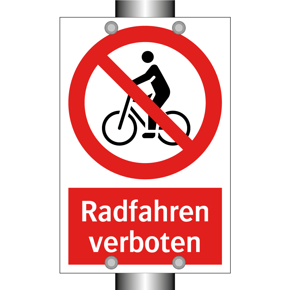 Radfahren verboten
