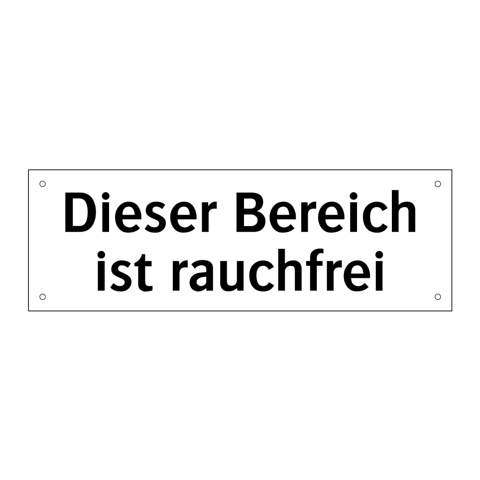 Dieser Bereich ist rauchfrei