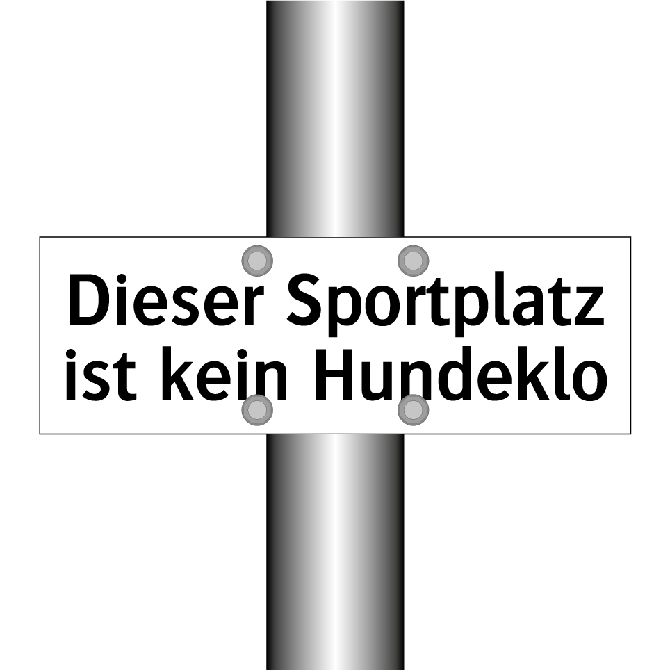 Dieser Sportplatz ist kein Hundeklo