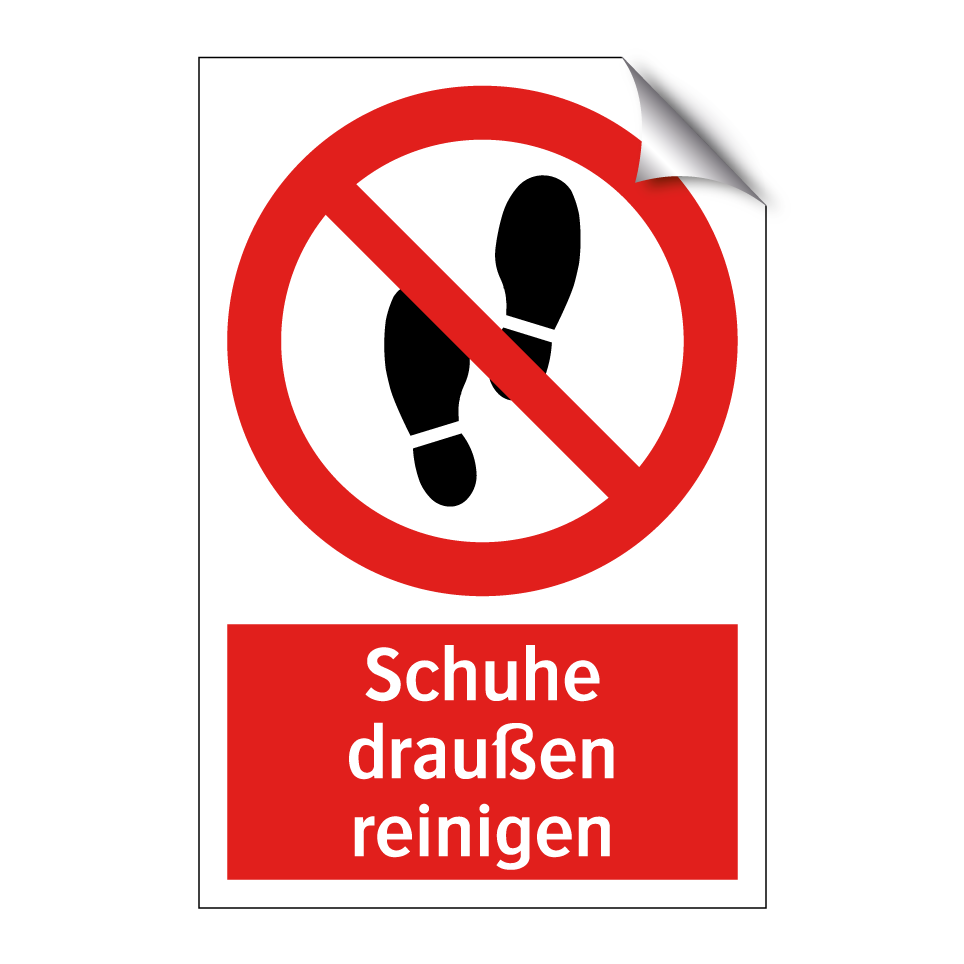 Schuhe draußen reinigen