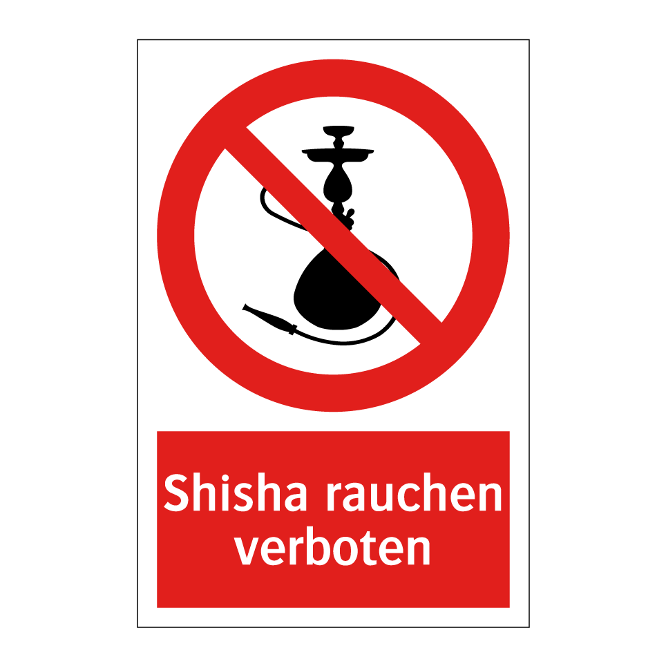 Shisha rauchen verboten