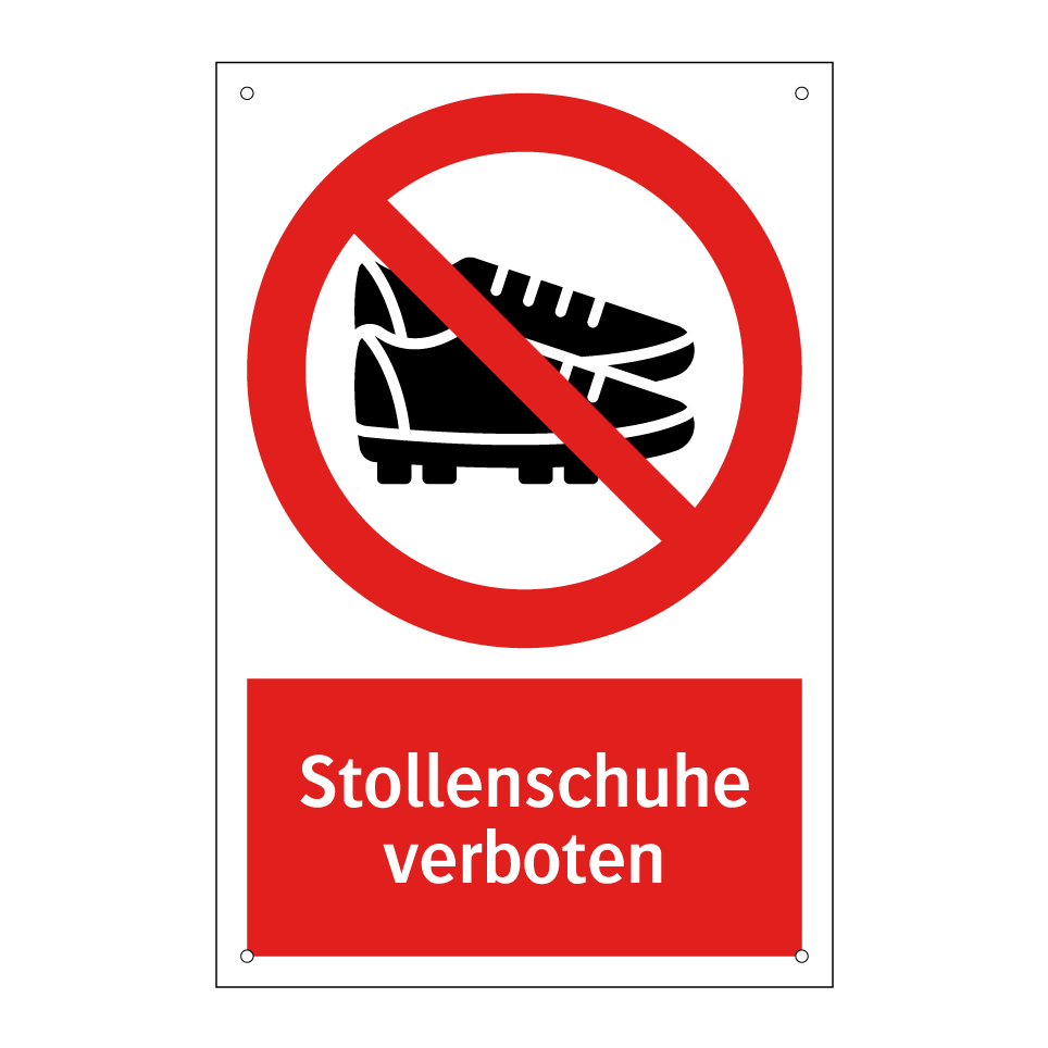 Stollenschuhe verboten