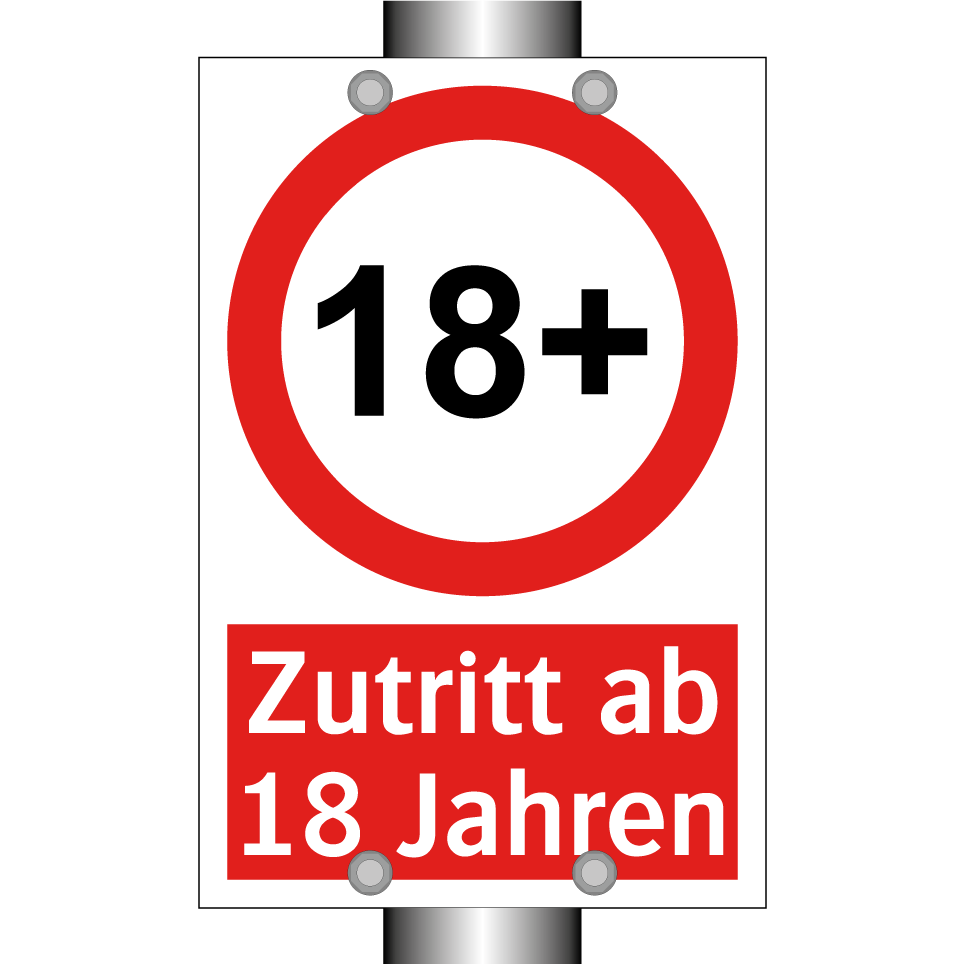 Zutritt ab 18 Jahren